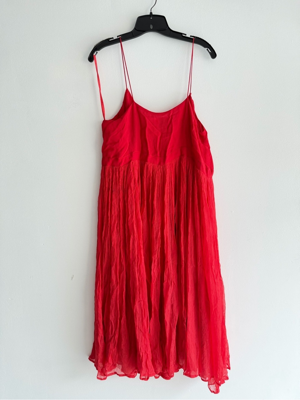 Anthropologie HD in Paris Women's Red Marana Chiffon Dress Size 14 - 8359 - Picture 4 of 13